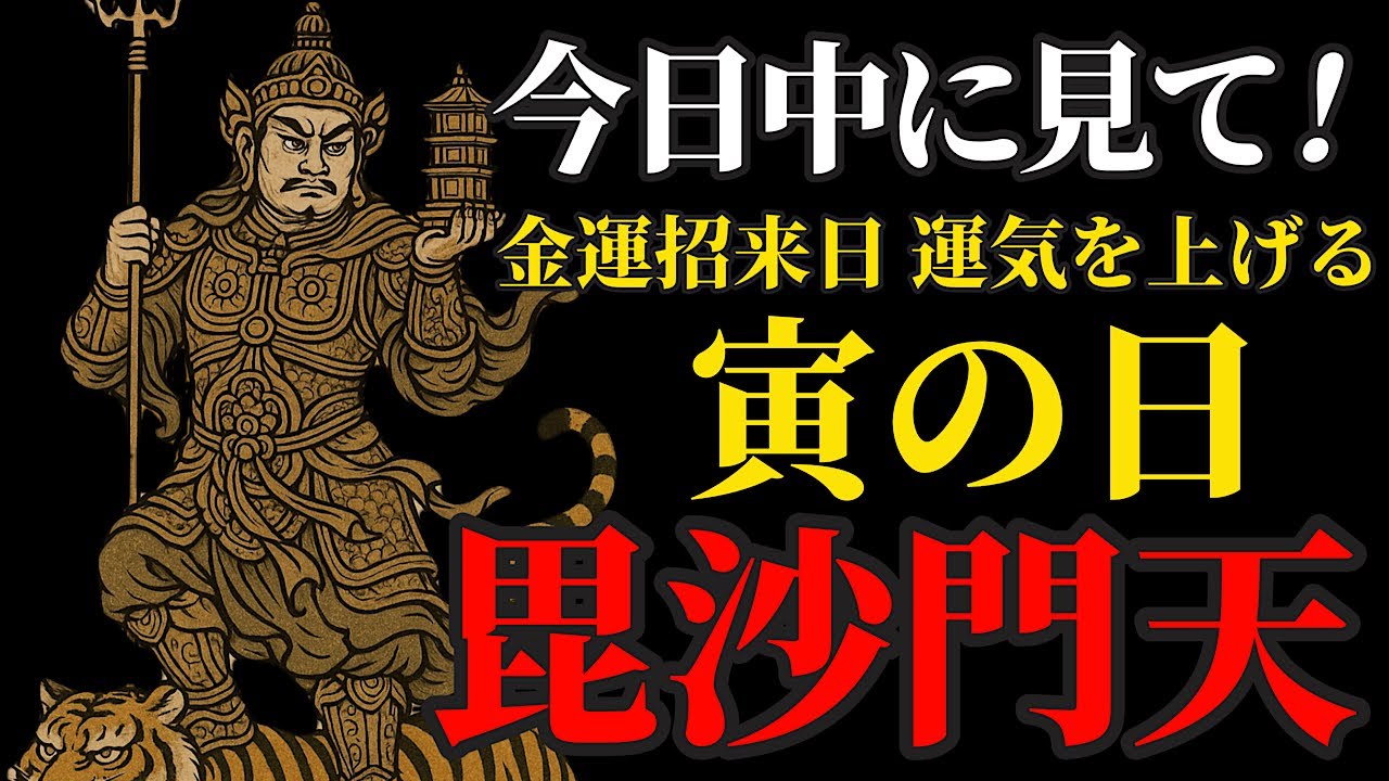 寅の日 金運が巡る！毘沙門天さまにリモート参拝で金運・運気上昇！【石山寺 毘沙門堂】パワースポット