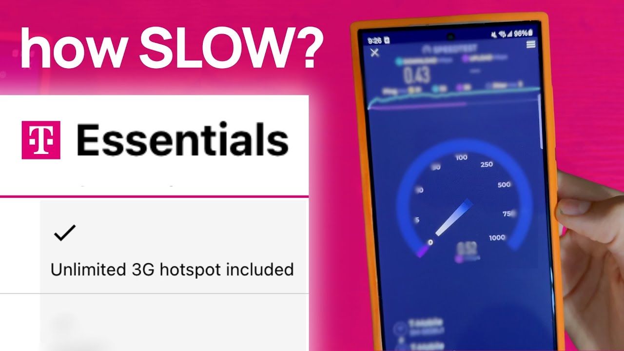Насколько медленны данные «безлимитной точки доступа 3G» на T-Mobile Essentials?
