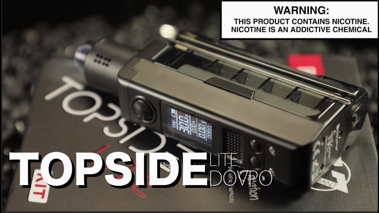 TOPSIDE LITE Squonk Kit By Dovpo ~Vape Mod Kit Review~