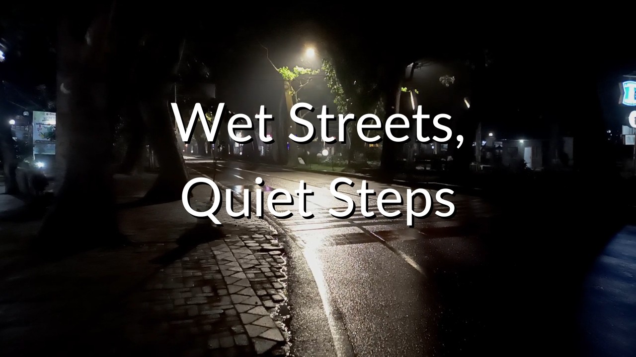 Calm Night Walk 🌙 Malang, Indonesia After Rain 11:30 PM POV | 20 Min