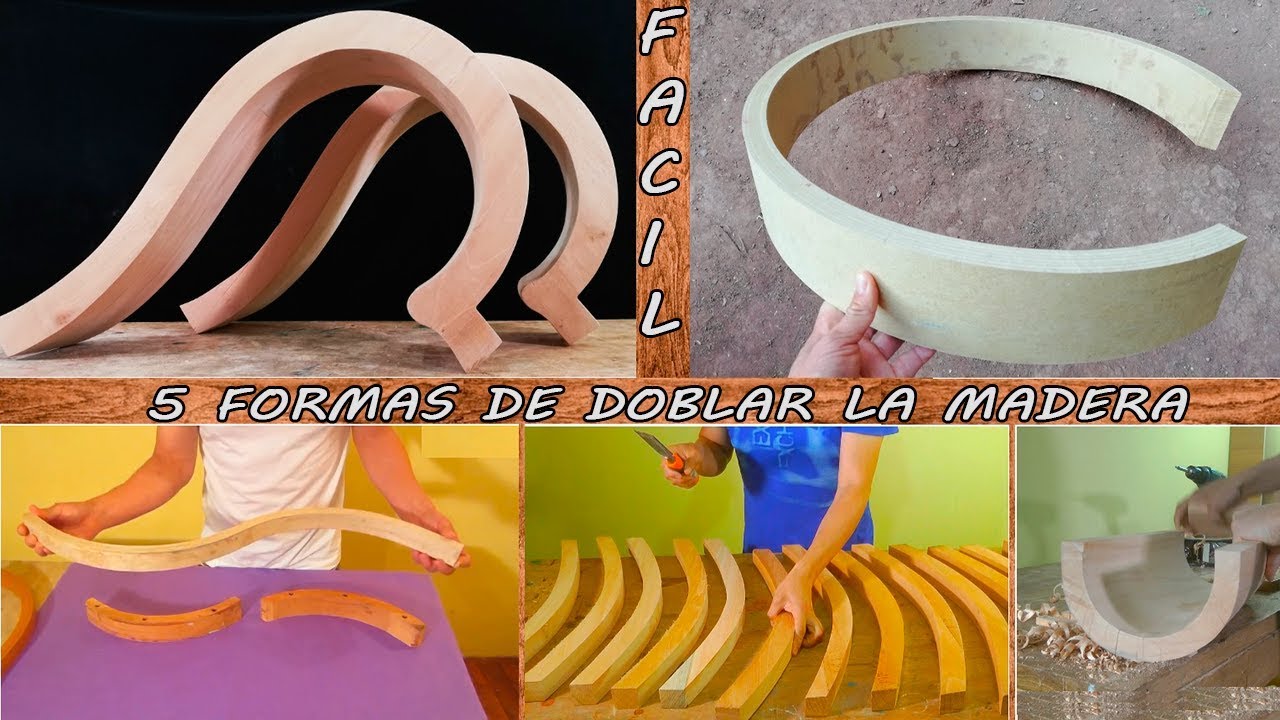5 TECNICAS Para Doblar CURVAR Darle Forma A La Madera - Luis Lovon