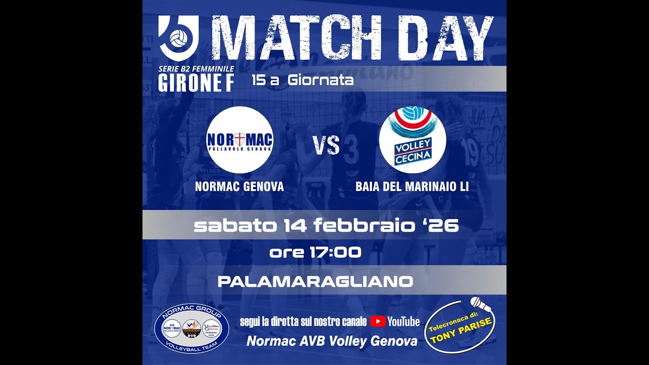 Serie B F   Normac Genova - Baia Del Marinaio Li