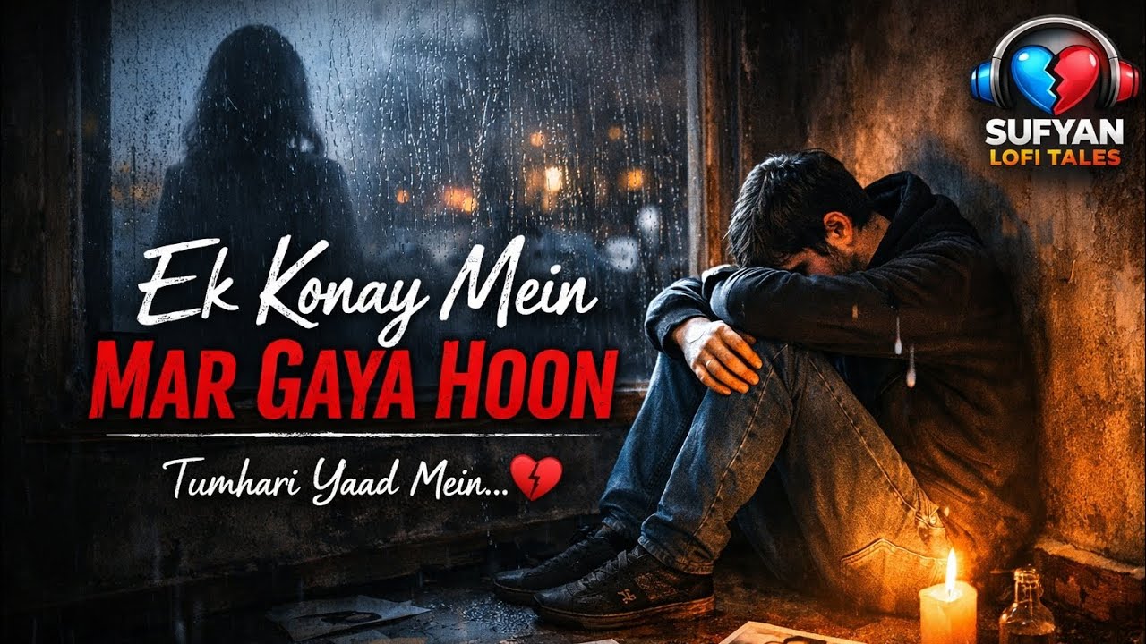 Ek Konay Mein Mar Gaya Hoon 💔 | Tumhari Yaad Mein | Sad Lo-Fi Urdu Poetry