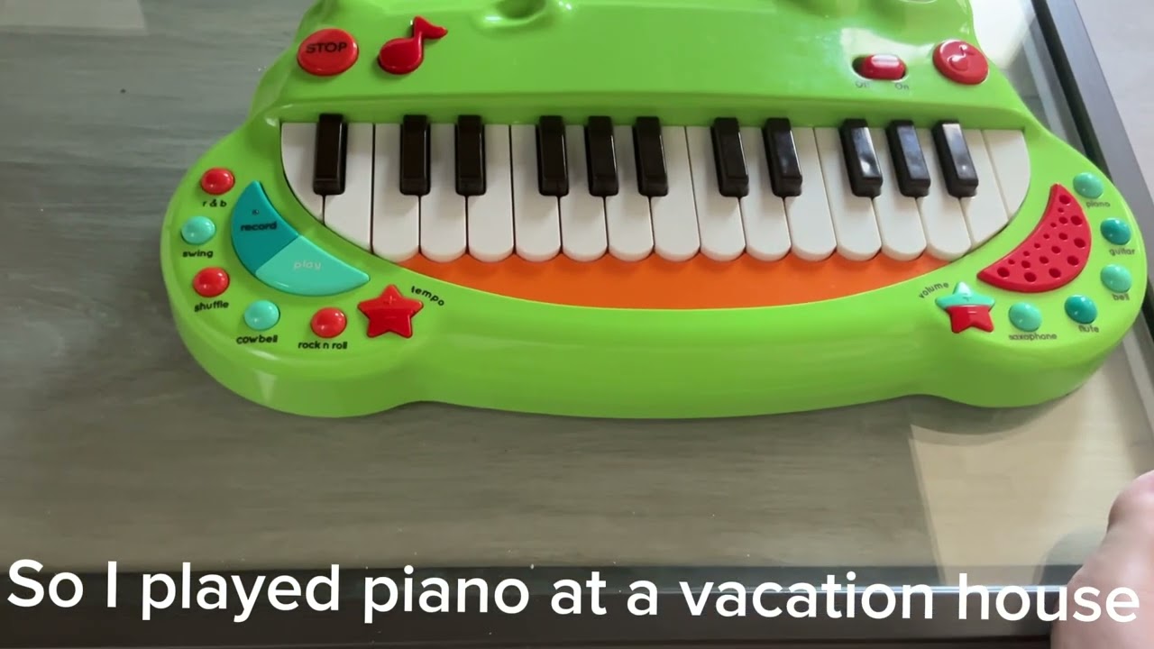I made a short song at a vacation house