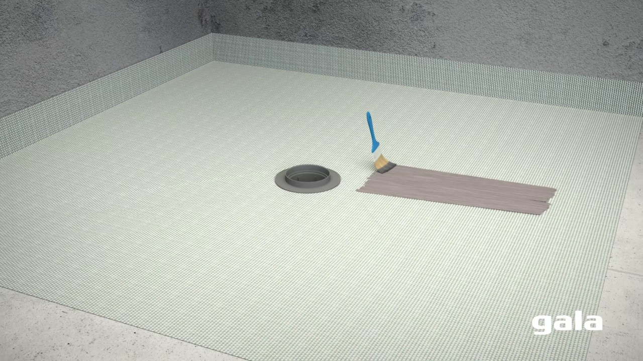 Como instalar el kit de desagüe Gala-Drain para platos de ducha de obra.Rejilla-Cuadrada