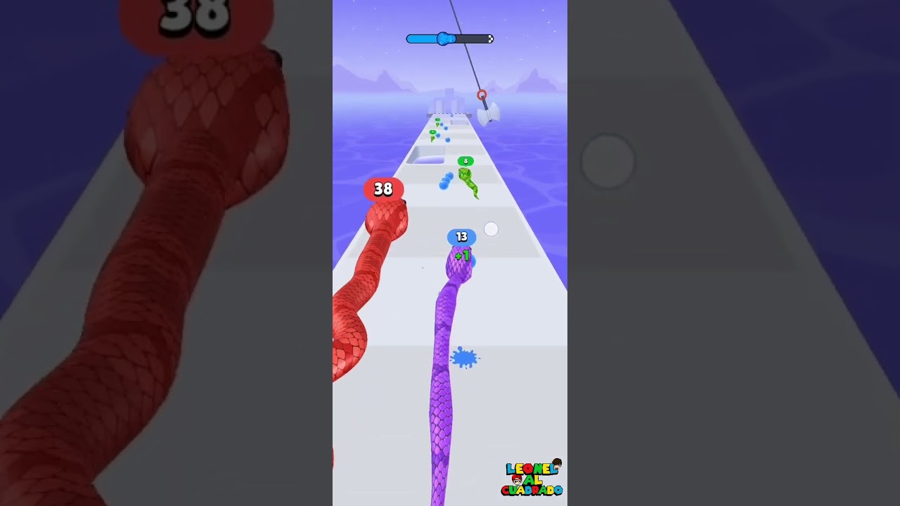 🐍 NIVEL MAXIMO #snakerunrace #shorts | Nivel 42 | Leonel al Cuadrado #noob #proplayer #hacker