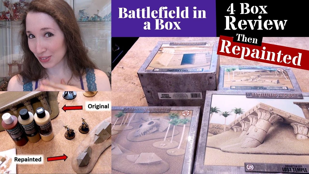 Prepainted Desert Terrain by Gale Force 9 Review & Colour Match to Their Battle Mat