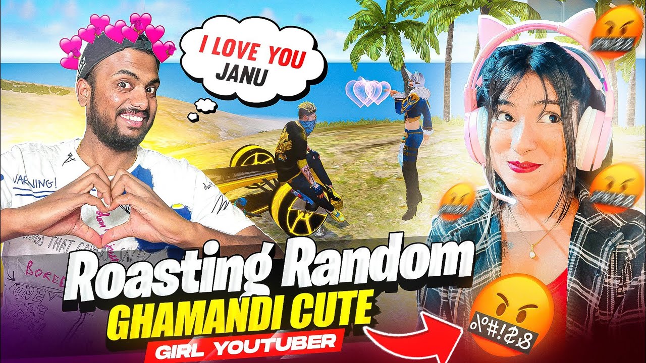 Roasting Random Cute Girl Youtuber On Live Stream Prank Gone Wrong 😱 - Garena Free Fire Max