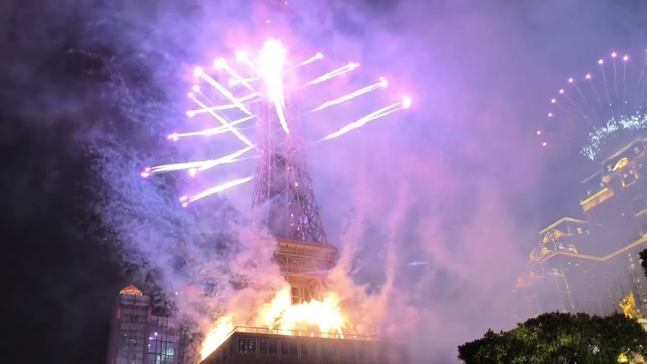 New Years Eve Firework Countdown 2026 Parisian Macau 