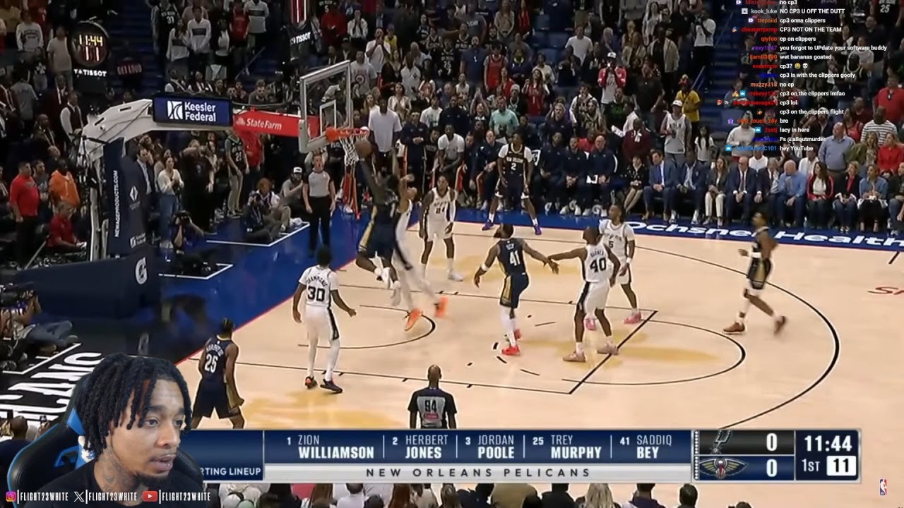 FlightReacts To SPURS at PELICANS | FULL GAME HIGHLIGHTS | October 24, 2025!
