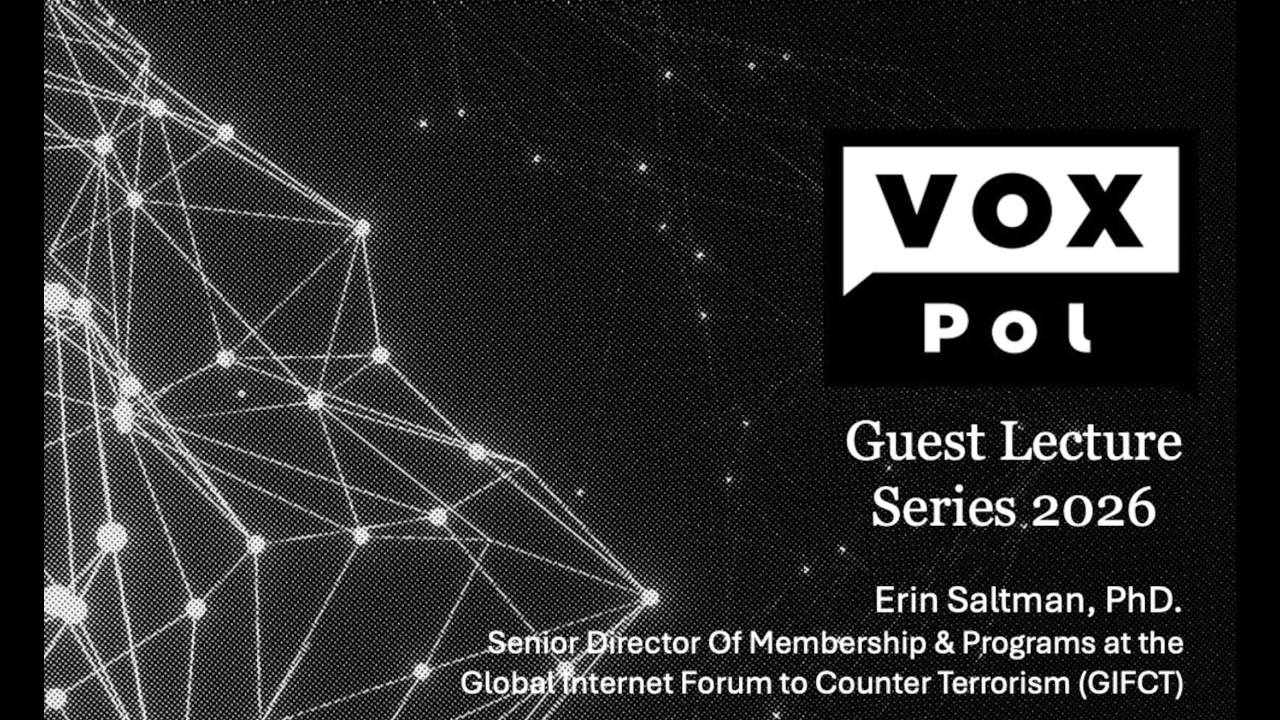 VOX-Pol 2026 Guest Lecture Series: Dr Erin Saltman