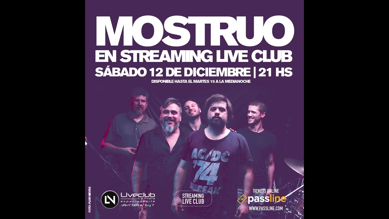 Mostruo en vivo | Streaming 2020 | La Plata