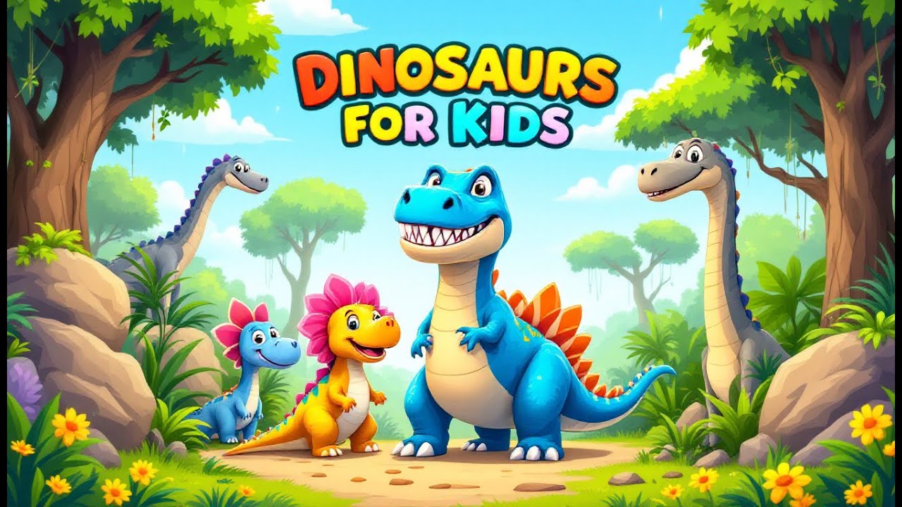 Learn About Dinosaurs with Bunny 🦖🌍 Fun & Educational Video for Kids |