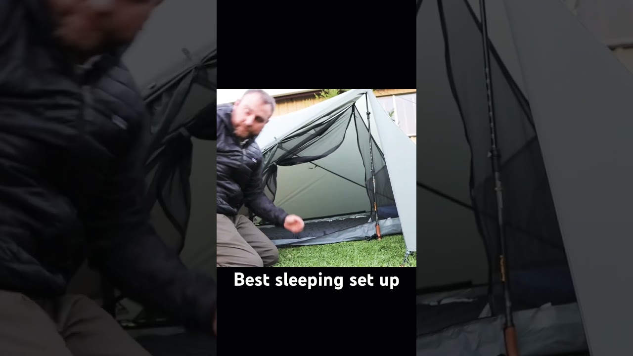Best sleeping set up out there #campingaustralia #hiking #overnightcamping