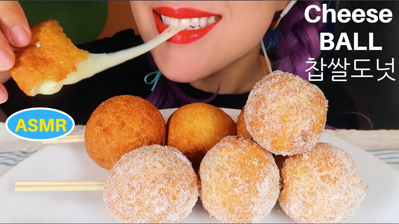ASMR 찹쌀도넛+치즈볼 먹방| CHEESE BALL +CHAPSSAL DONUT. CRUNCHY*CHEWY EATING SOUND|CURIE. ASMR