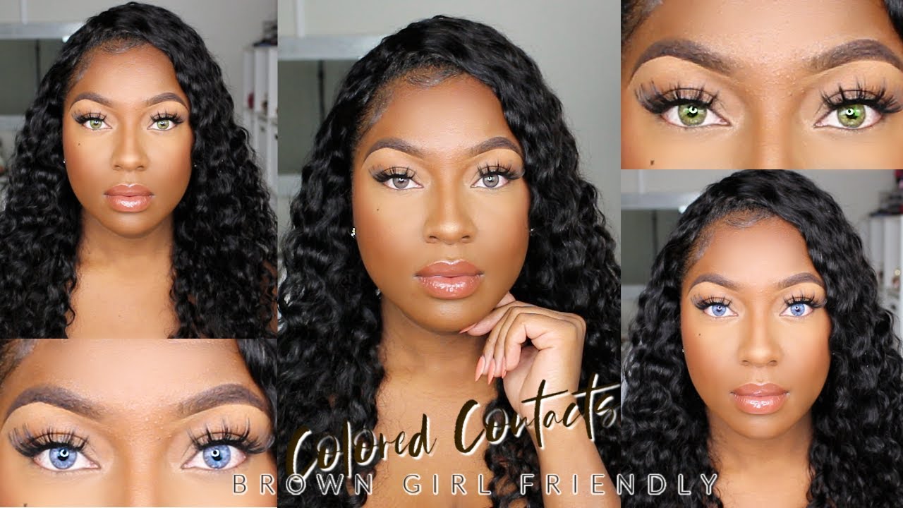 BEST COLORED CONTACTS FOR DARK BROWN EYES FT. JUST4KIRA | BROWN GIRL FRIENDLY + TRY-ON