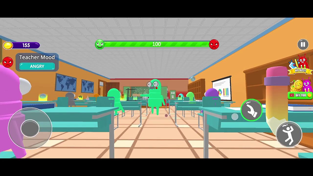 Bad Student School Prank but 3D World? #repo #sprunki #horror #music #scary