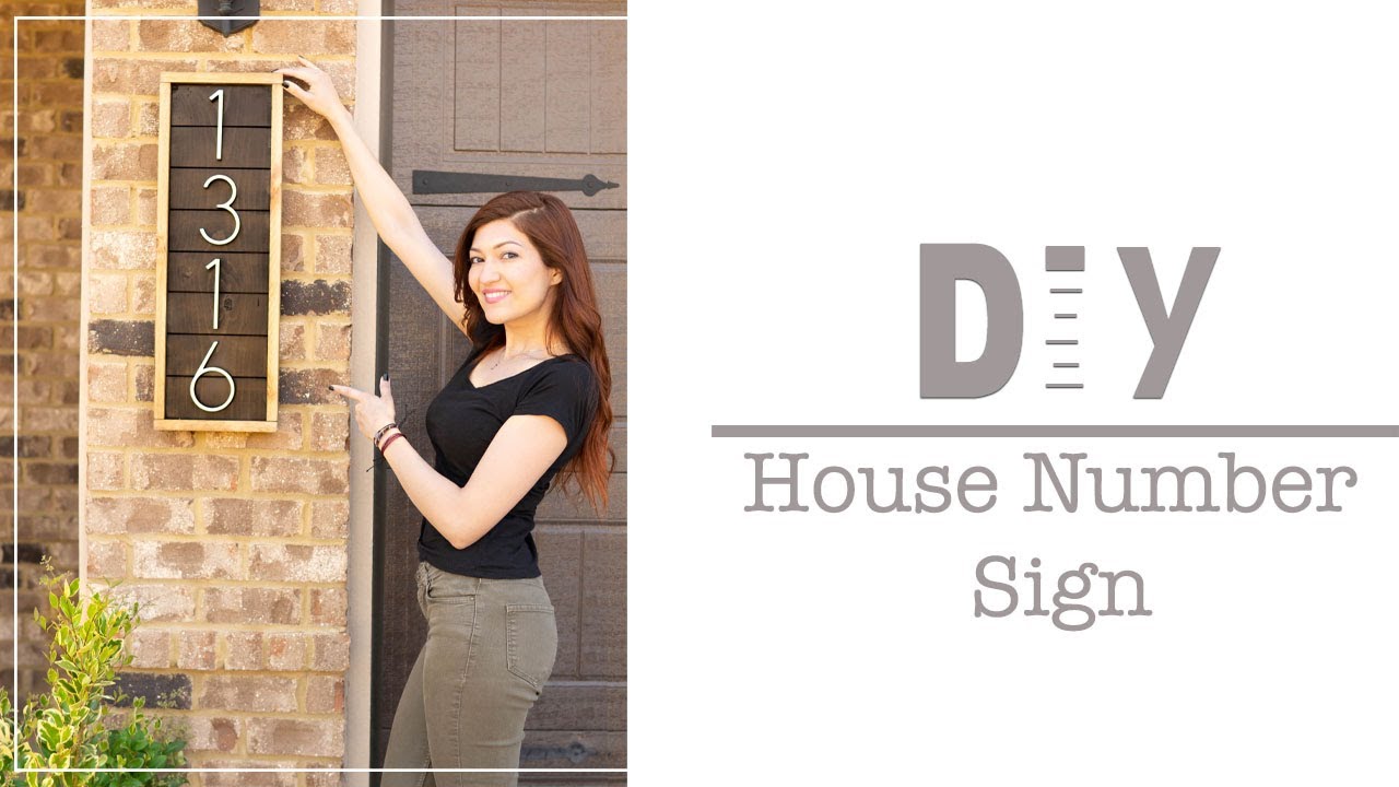 How to make a Number Sign / Como hacer un numero de Casa