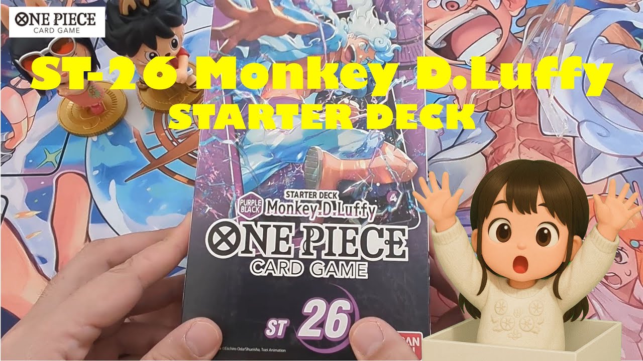 One Piece Card Game Starter Deck - Monkey D. Luffy (ST-26) Unboxing! Did I just get an AA SR? #luffy