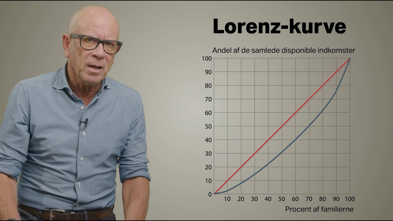 Hvordan kan man beskrive et lands indkomstfordeling (gini-koefficienten)?