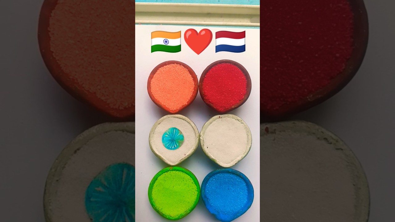 Indian Flag ❤ Netherlands Flag || Independence Day Drawing || Republic Day Drawing 