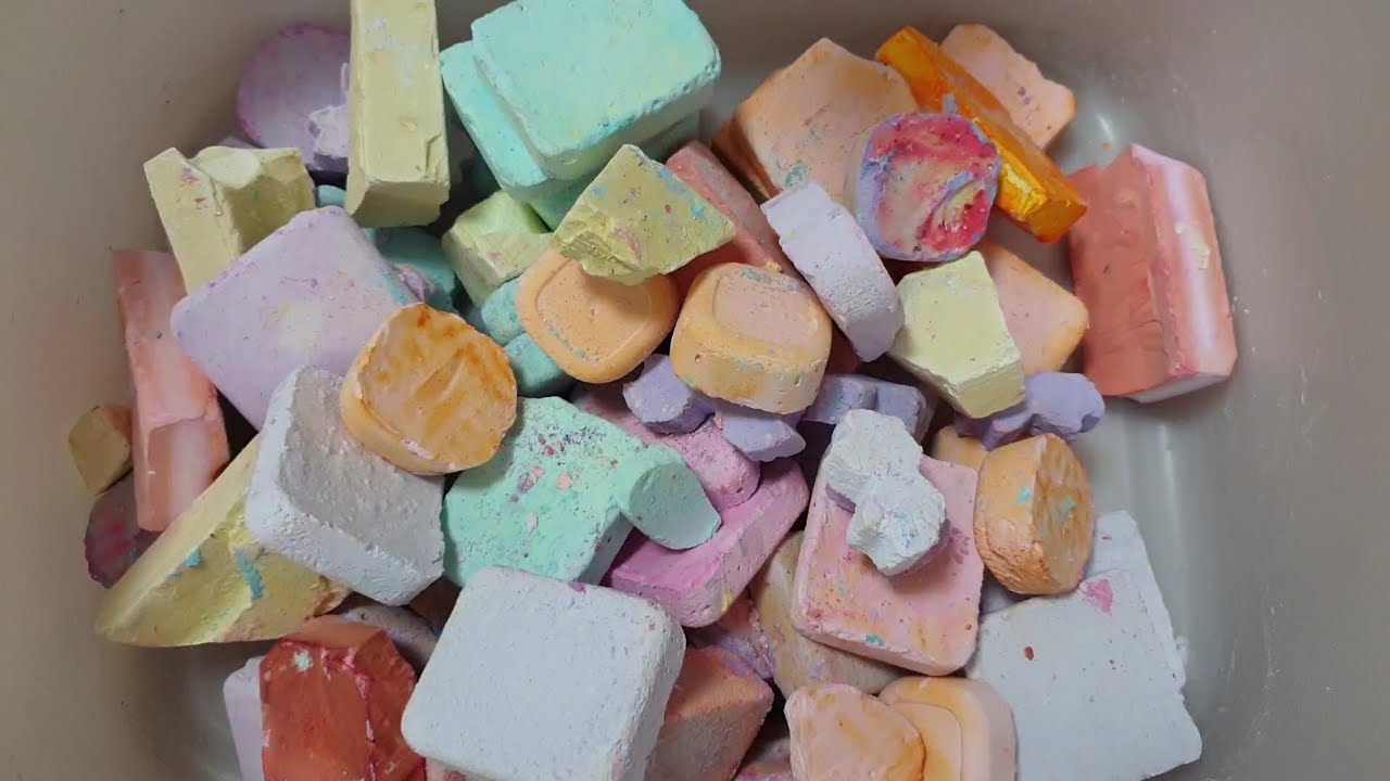 짐초크asmr/dyed gc & reformed gc crumble/gym chalk asmr
