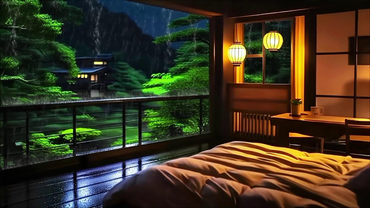 DEEP SLEEP NOW - Soothing Music + Calm Mind | Rain Sounds for Stress Relief