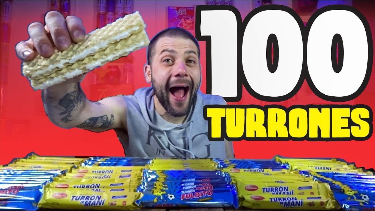 COMIENDO 100 TURRONES! 11.300 Kcal de AZUCAR! La golosina del Nutriciónista!