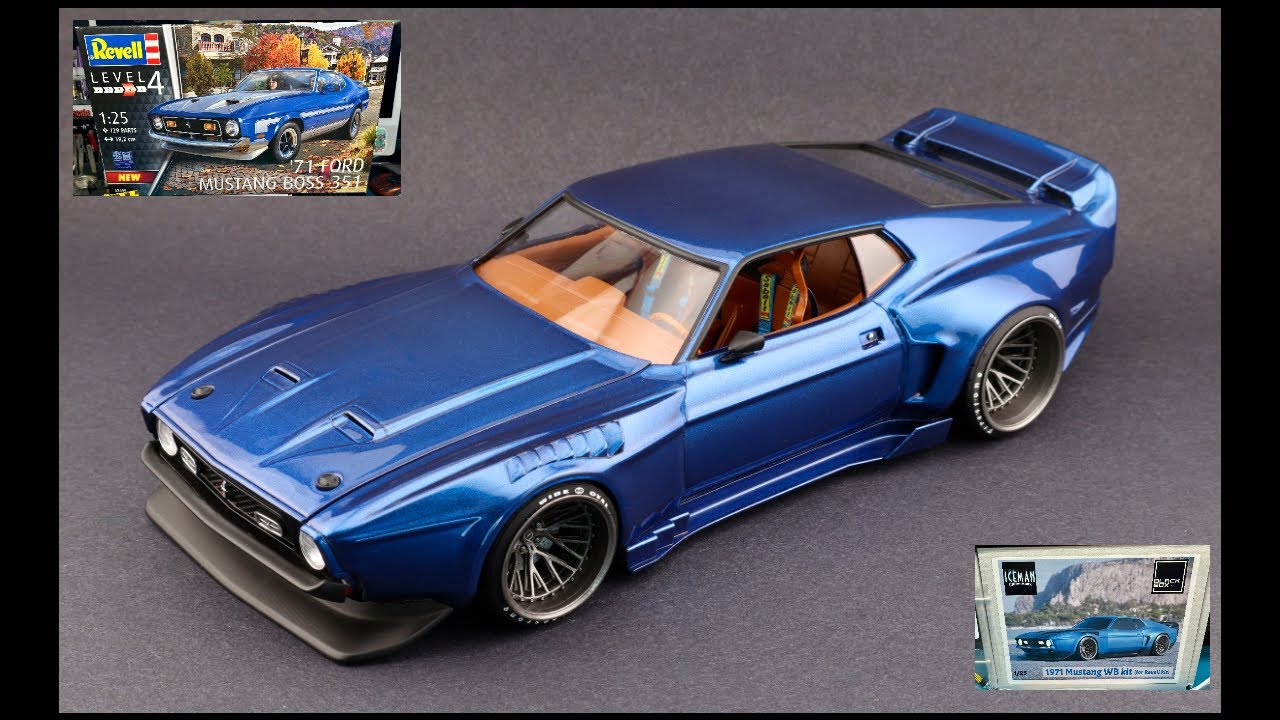 Part 3 - Revell 1/25 '71 Ford Mustang Boss 351/Iceman Collection Widebody