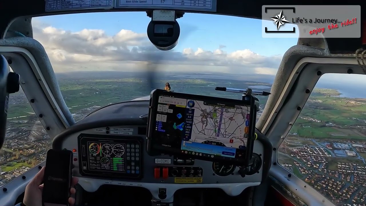 JABIRU UL450 Therapy Flight Dodging snow showers | Sorry, still no audio...