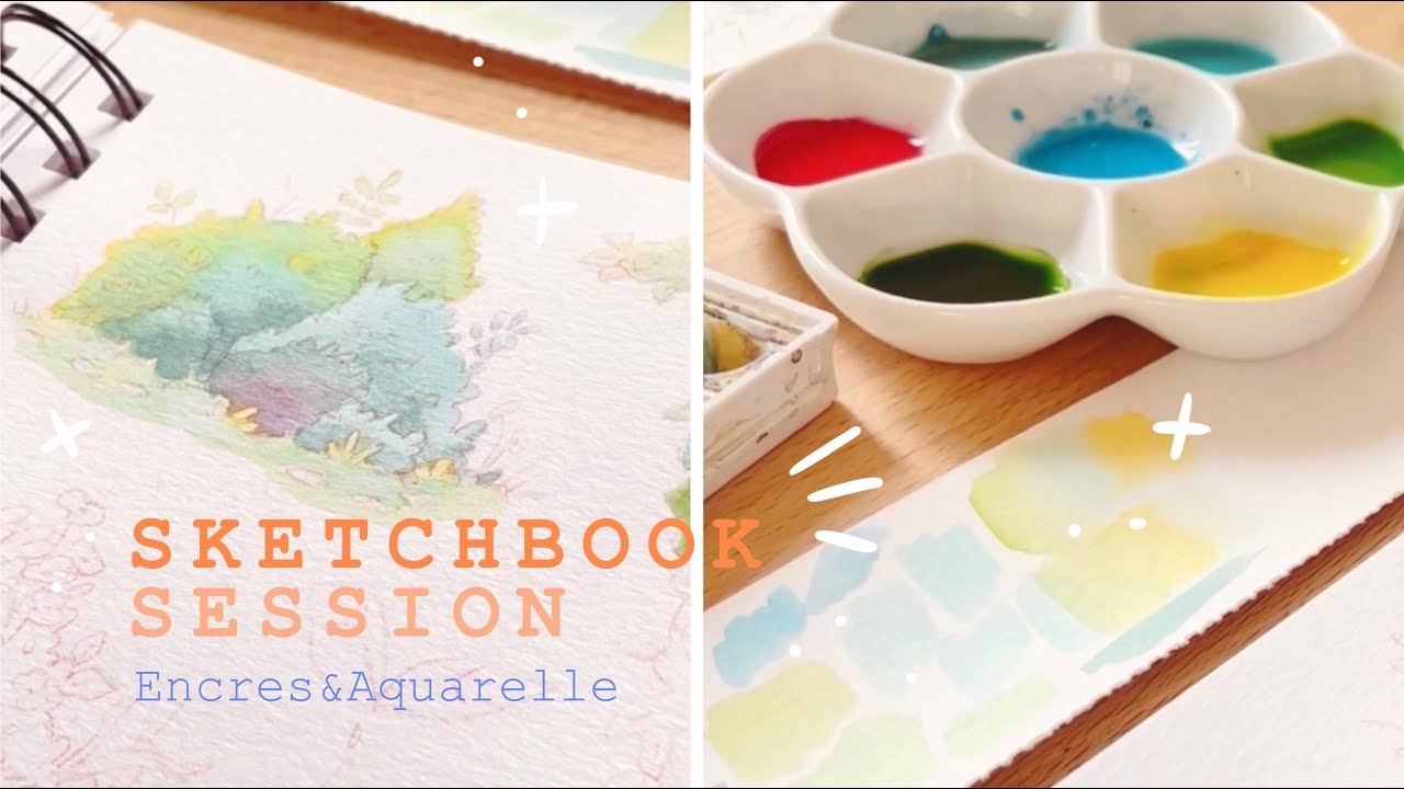 Sketchbook Session - Encres colorées et aquarelle