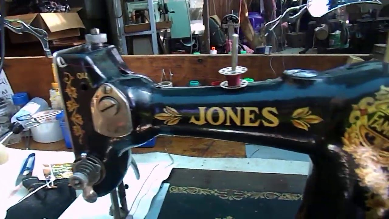 Hand Crank Sewing Machine , using one. Basic level.