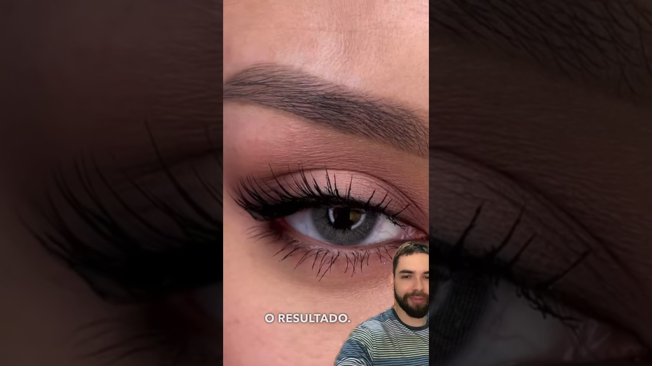 Olho marrom pr&aacute;tico com 2 sombras.