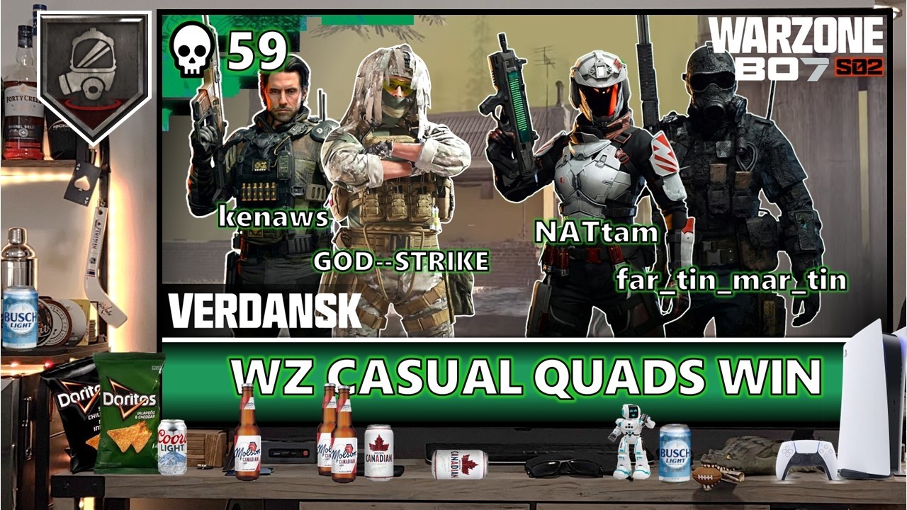 Warzone casual W 59 kills team D20260220 gora ridge finish