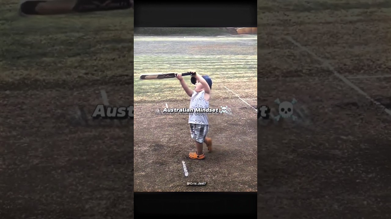 Australian kids mindset! #cricket #shorts