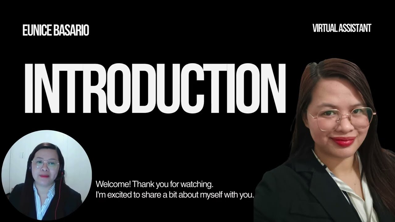 Virtual Assistant  - Self Introduction