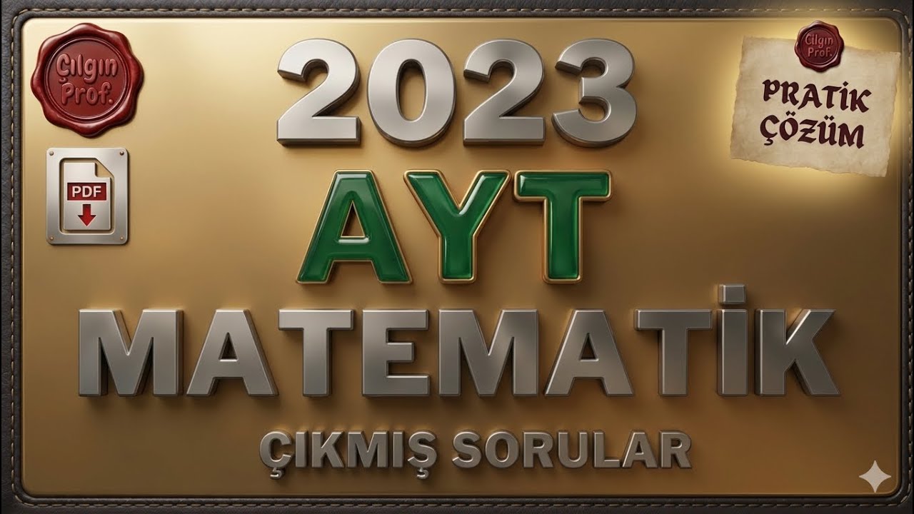 2023 AYT MATEMATİK [+PDF] - 2023 AYT Matematik Soru Çözümleri