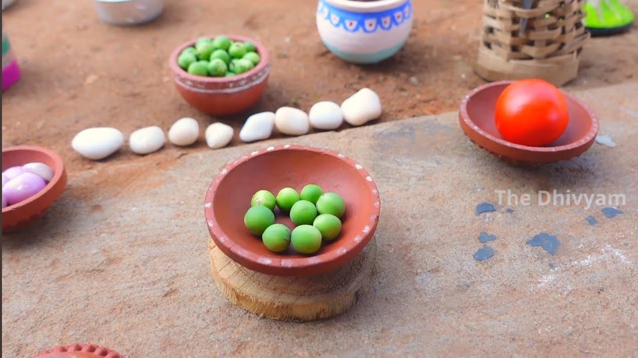 Miniature cooking.Pumpkin recipe.village style.The dhivyam tiny foods.tiny foods