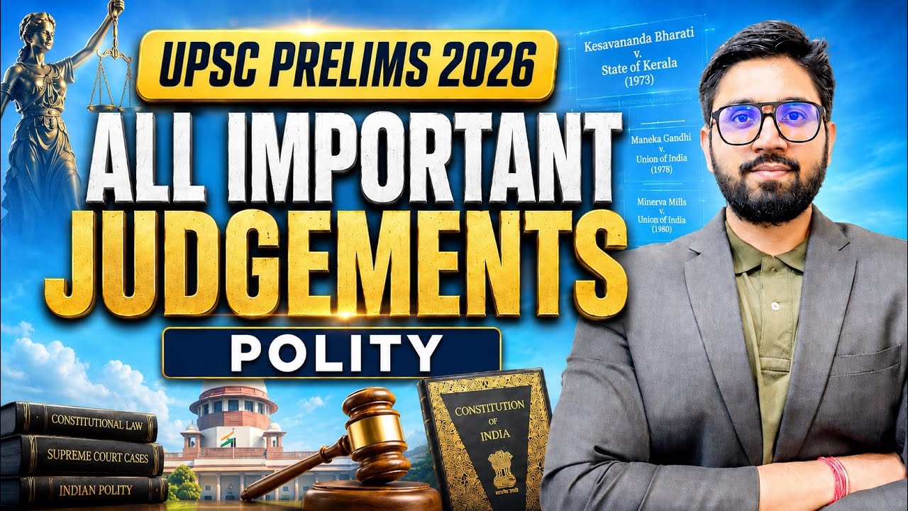 All Supreme Court Judgements for UPSC Prelims in One Video | Sleepy Classes IAS