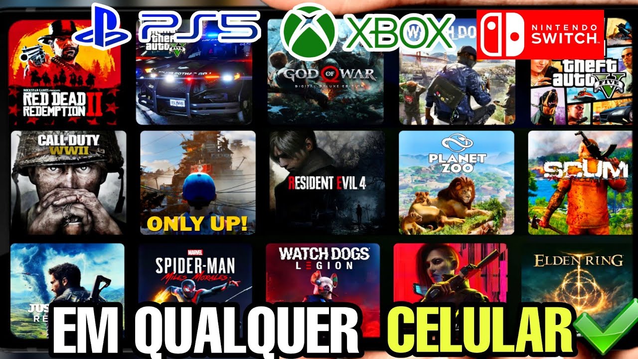 SAIU TUTORIAL DE COMO JOGAR JOGOS DE PS4 PS5 PC XBOX NX EM QUALQUER CELULAR!!! (ATUALIZADO 2025)✅