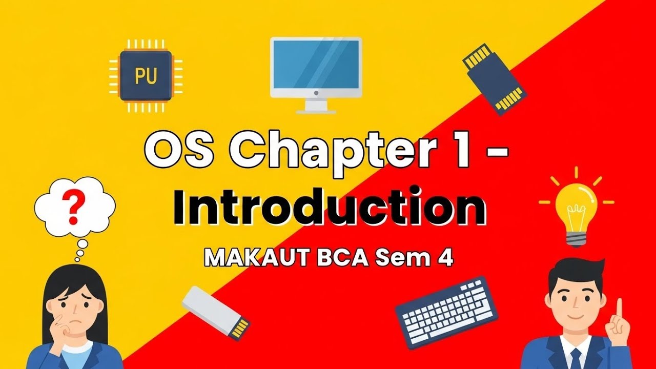 Operating System Chapter 1 | Introduction to OS | MAKAUT BCA Semester 4 | Easy Explanation