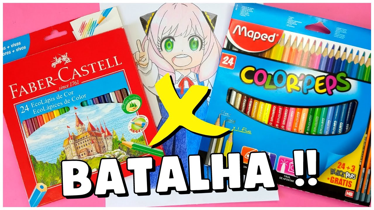 BATALHA DE LÁPIS DE COR | Faber-Castell VS Maped