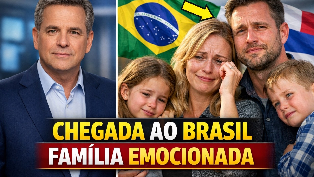 Ao chegar no  Brasil, Família estrangeira chorou: “É mais bonito do que nas fotos”