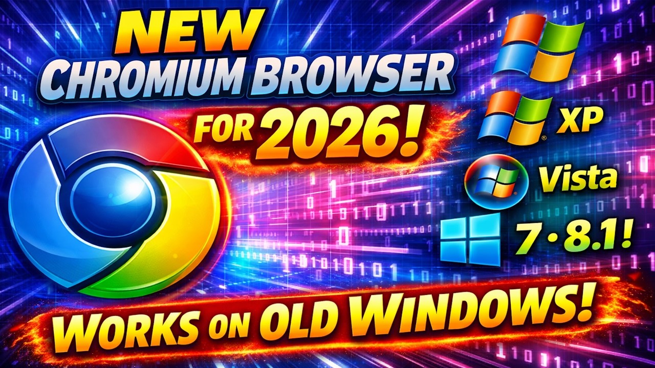 ✅New 2026 Chromium Browser for XP Vista 7 and 8✅