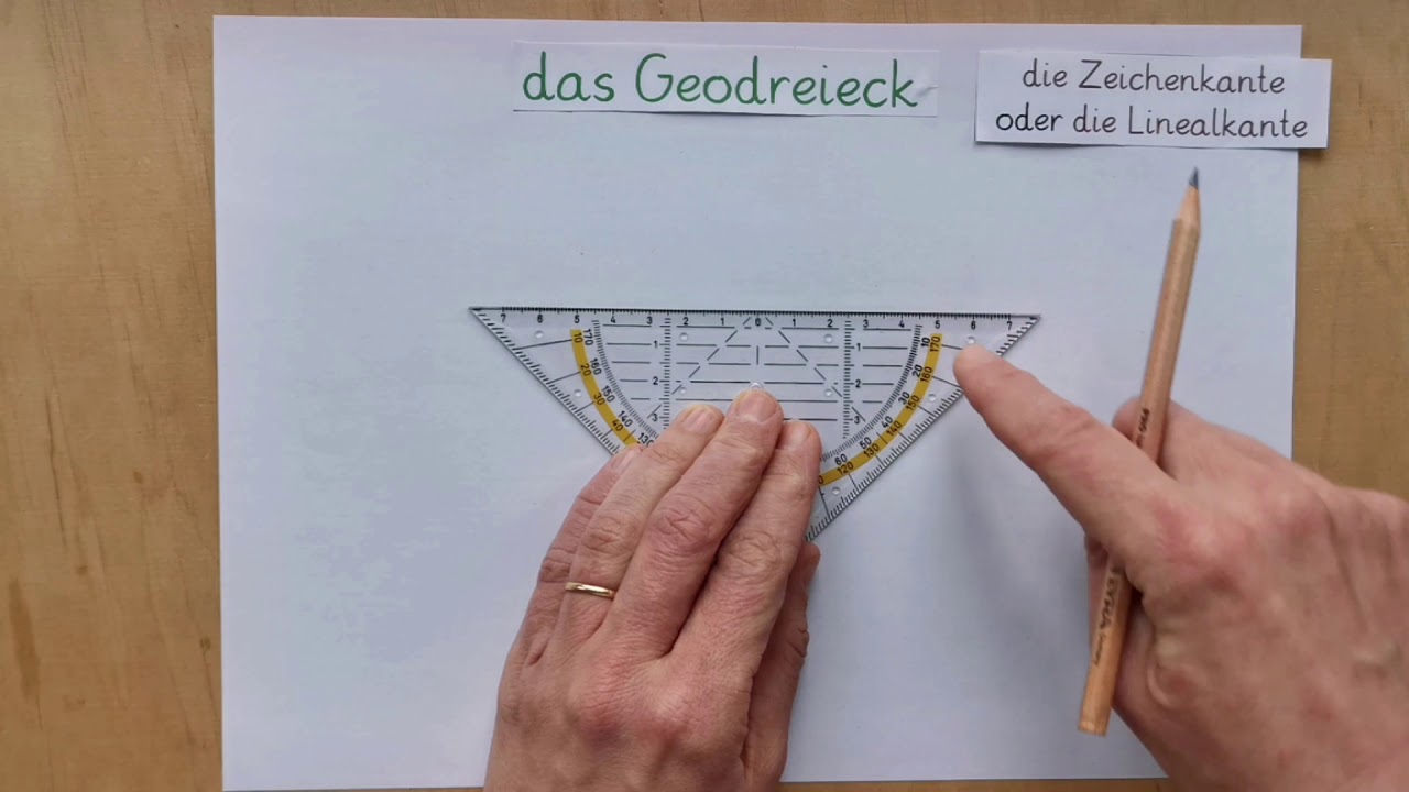 Das Geodreieck   Eine Einf&uuml;hrung