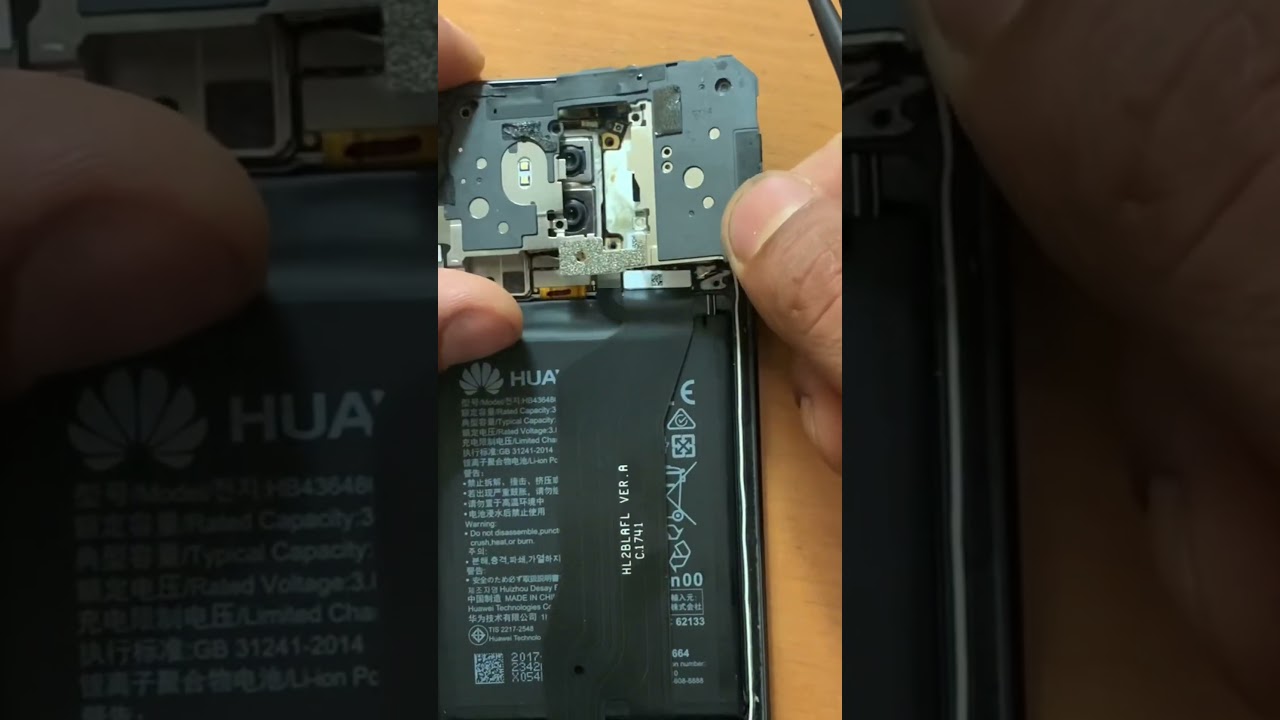 How to remove back huawei and check the motherboard