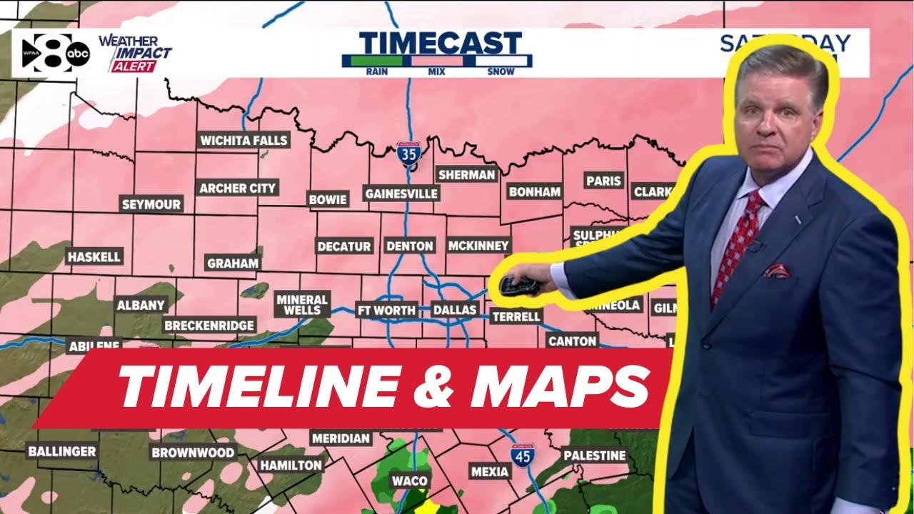 DFW winter storm timeline: What we're expecting, when and where