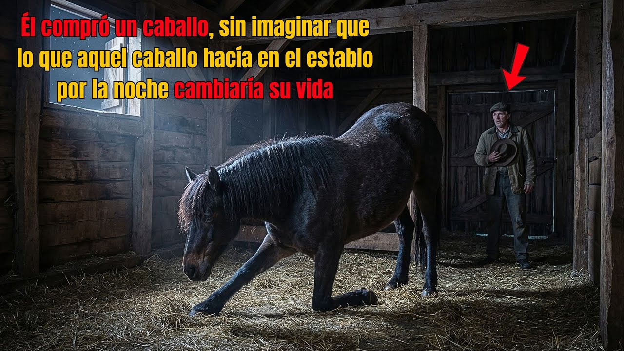 El hombre compró el caballo solo para trabajar… hasta descubrir lo que hacía de noche en el establo!