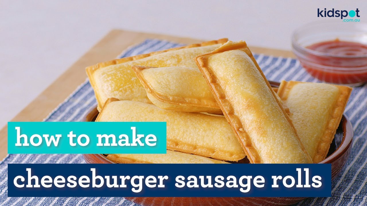 Cheeseburger Sausage Rolls in the Kmart Sausage Roll Maker | Easy Kids Recipes | Kidspot