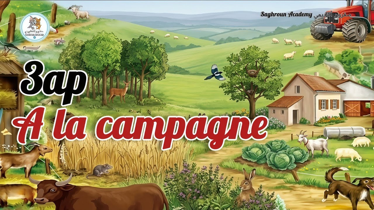 Comptine : &laquo; A la campagne &raquo; 🌸  / 3 &egrave;me ann&eacute;e الجزائر  comptine  |  3AP | PAGE  63